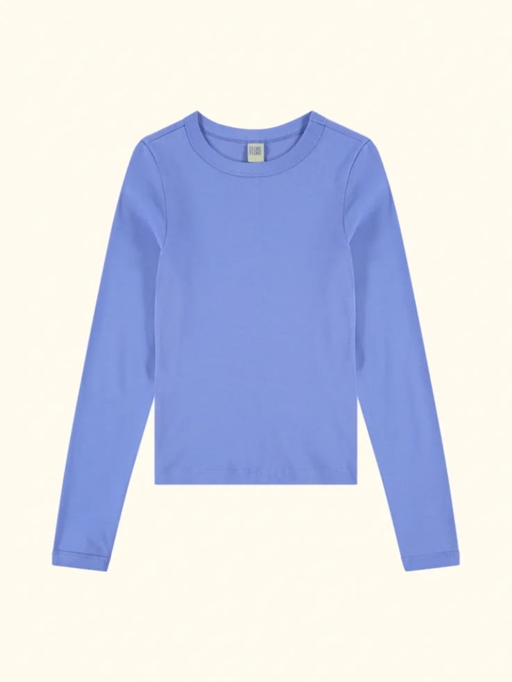 Classic Long Sleeve Tee in Periwinkle Blue